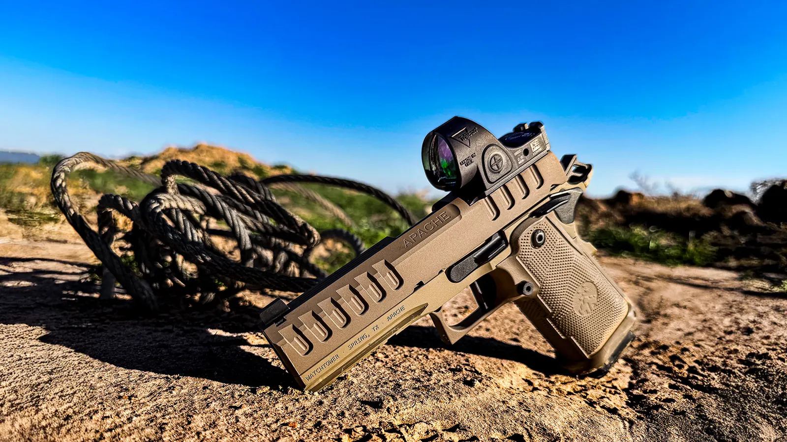 Watchtower Defense Apache Commander double-stack 1911 pistol