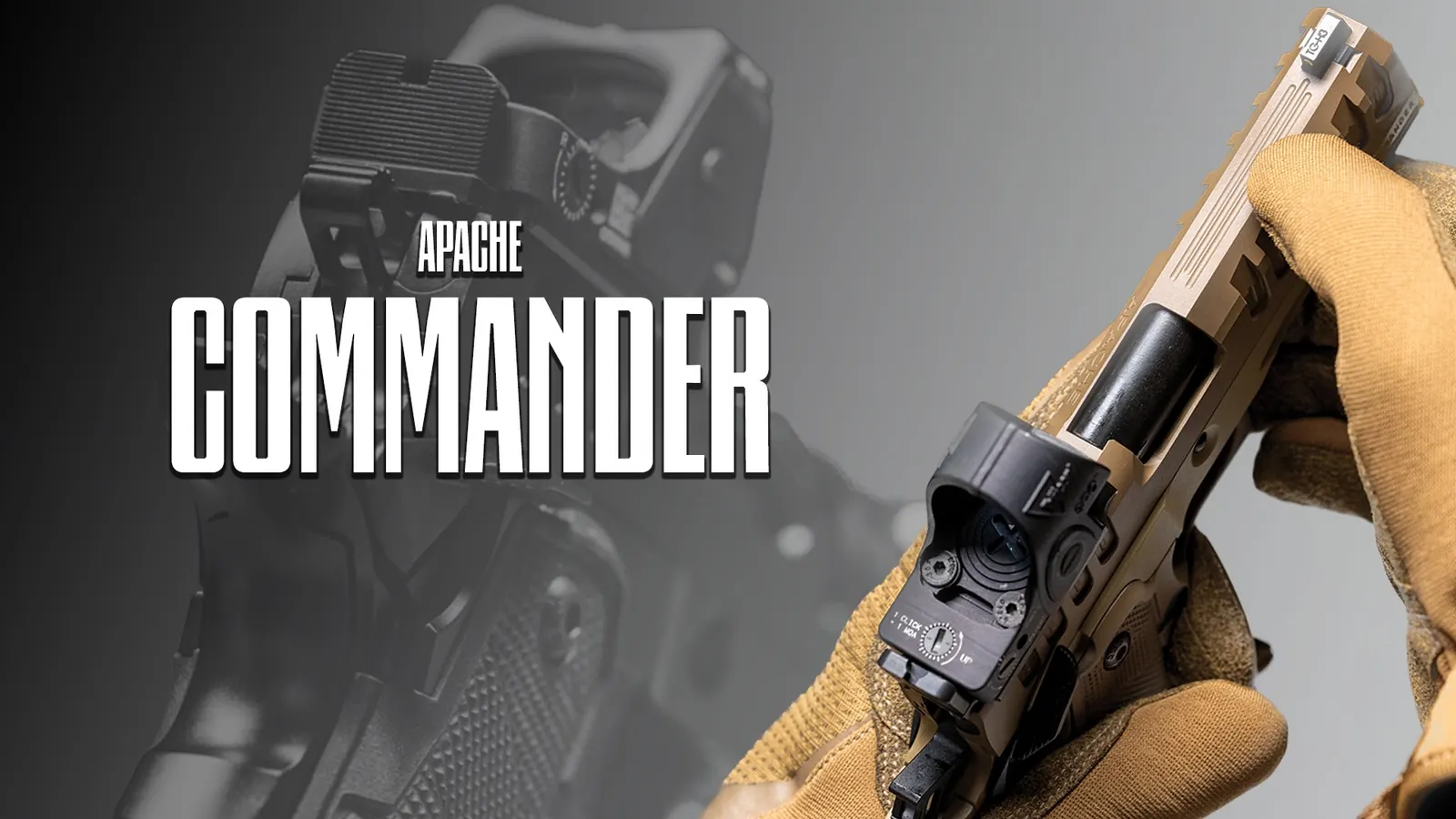 Watchtower Defense Apache Commander double-stack 1911 pistol in FDE