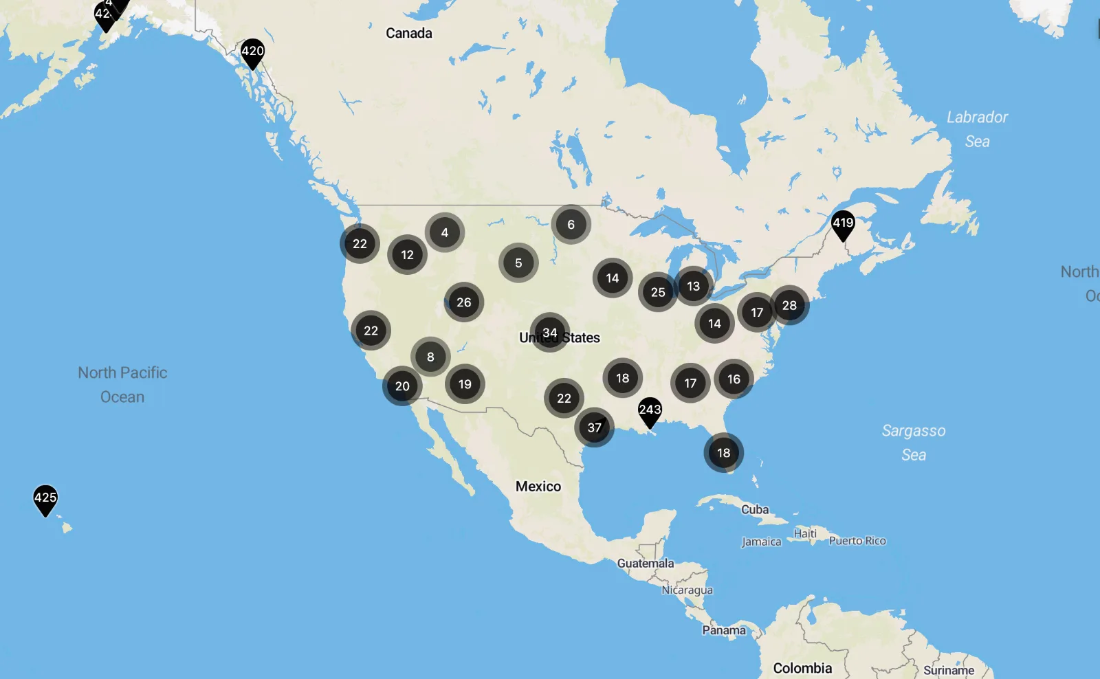 Watchtower Defense dealer network map