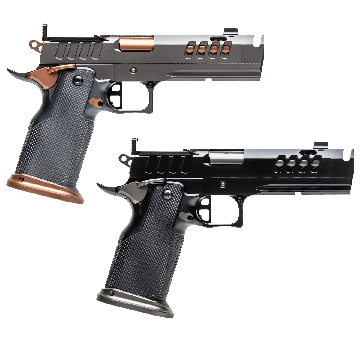 Watchtower Defense Vaelon double-stack 1911in two polished finishes