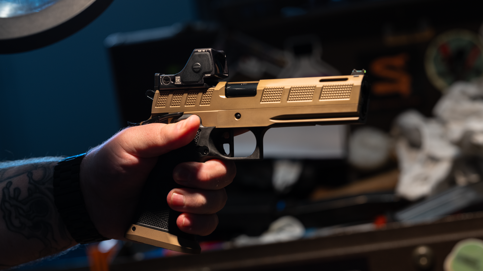 Watchtower Defense Vantage slide and barrel detail
