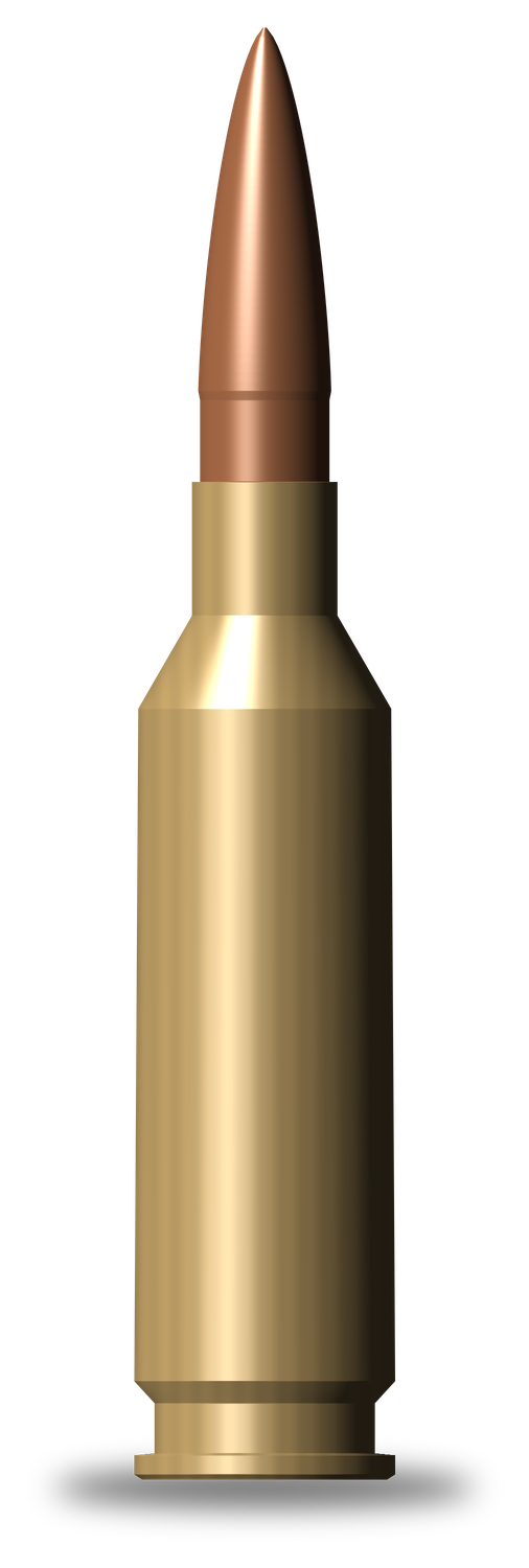 Stratis Bravo 6.5 PRC cartridge, side profile drawn to scale from SAAMI dimensions